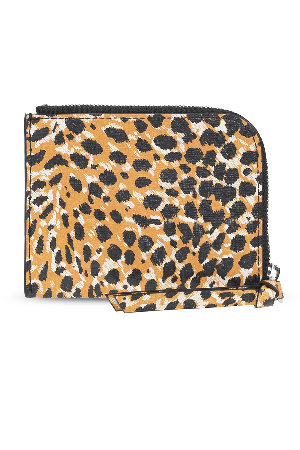 Orange Wallet with logo Ganni - SchaferandweinerShops Anguilla